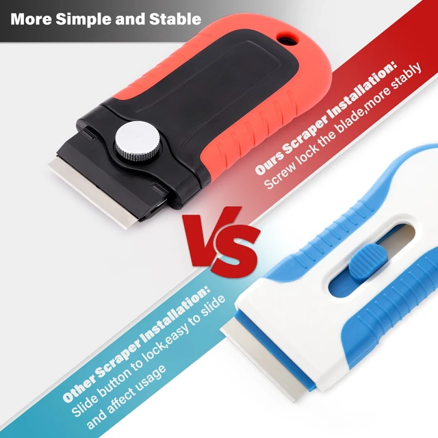 Alt view image 6 of 6 - Gomake Razor Blade Scraper Tool for Windows, Glass Stovetop Paint