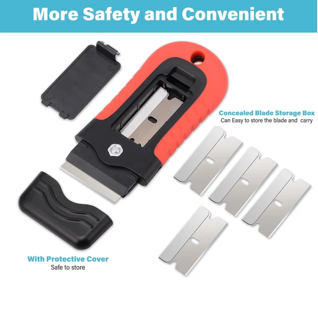 Alt view image 3 of 6 - Gomake Razor Blade Scraper Tool for Windows, Glass Stovetop Paint