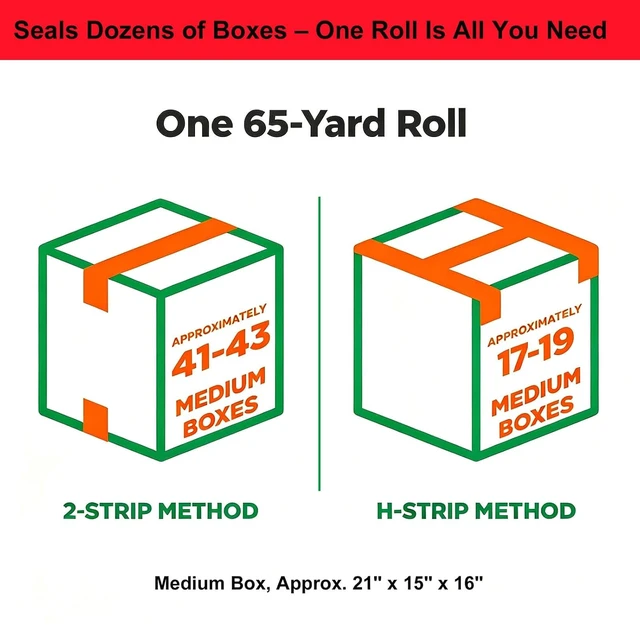 Alt view image 3 of 6 - Heavy Duty Clear Packing Tape Refills