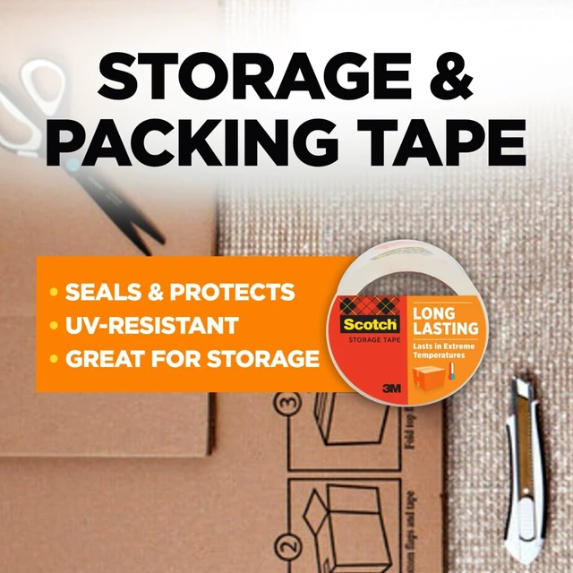 Alt view image 5 of 7 - Scotch Long Lasting Storage Tape Refill, 1.88in x 54.6yd, 1 Roll
