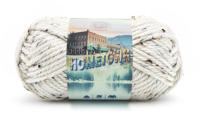 Main image of Lion Brand Hometown Yarn, Super-Bulky, 1 Pack, Aspen Tweed for Knitting, Crocheting and Crafting