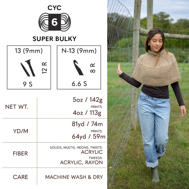 Alt view image 2 of 6 - Lion Brand Hometown Yarn, Super-Bulky, 1 Pack, Aspen Tweed for Knitting, Crocheting and Crafting