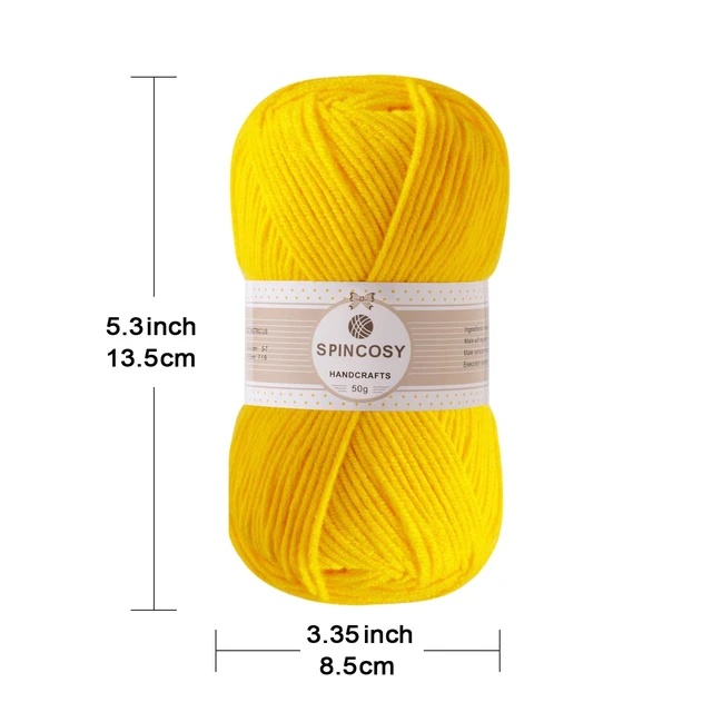 Alt view image 6 of 7 - 2 Pcs 4ply Acrylic Yarn 280Yards Assorted Colors for Crochet & Hand Knitting (Skin Color)