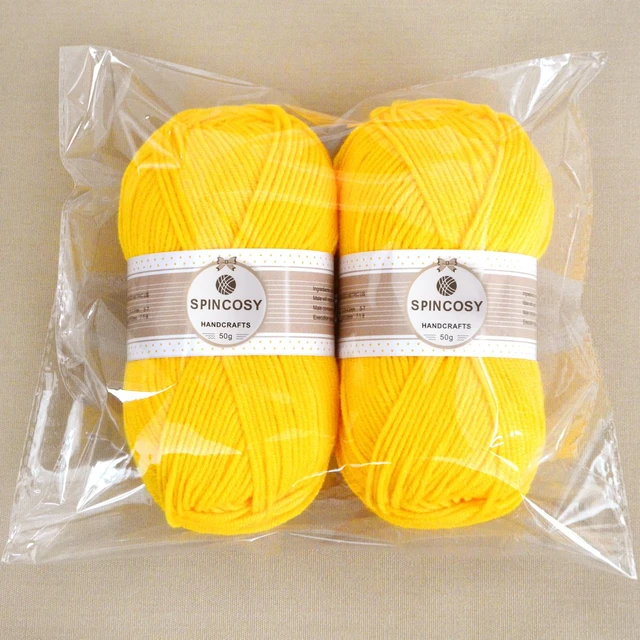 Alt view image 3 of 7 - 2 Pcs 4ply Acrylic Yarn 280Yards Assorted Colors for Crochet & Hand Knitting (Skin Color)