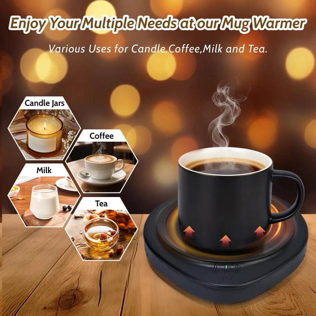 Alt view image 3 of 6 - ASAWASA Candle Warmer with Timer for Large Jar and Coffee Mug