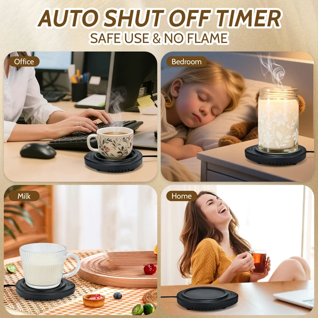 Alt view image 5 of 6 - ASAWASA Candle Warmer with Timer for Large Jar and Coffee Mug