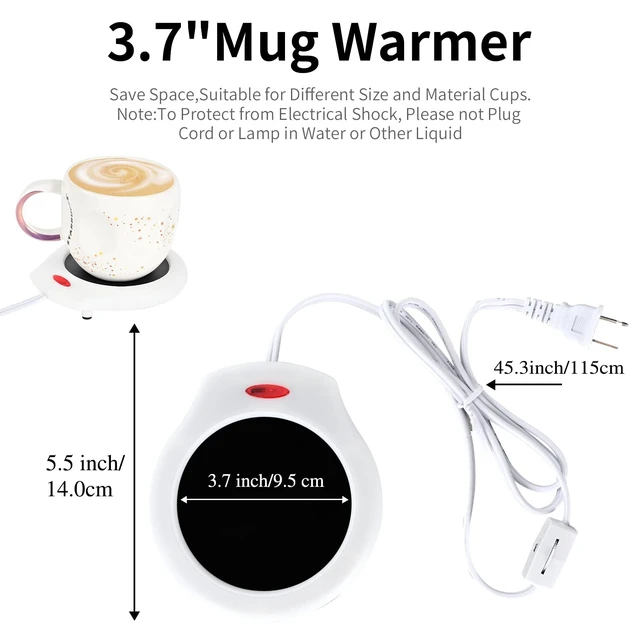 Alt view image 5 of 6 - ASAWASA Candle Warmer for Large Jar and Coffee Mug, White