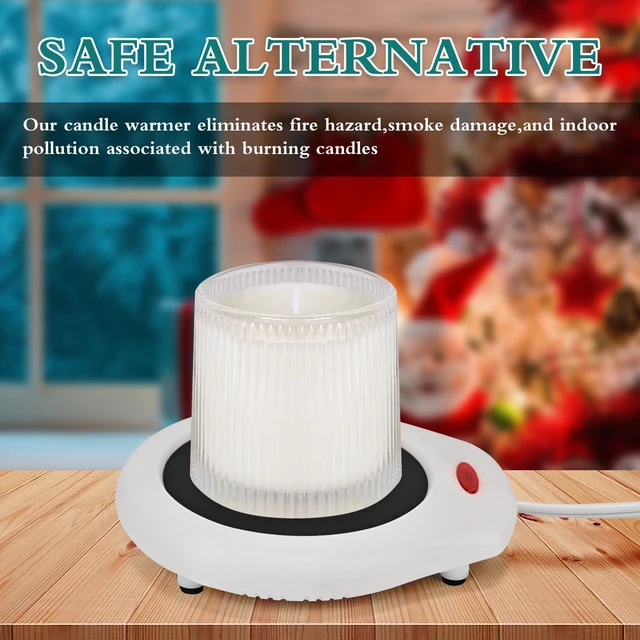 Alt view image 2 of 6 - ASAWASA Candle Warmer for Large Jar and Coffee Mug, White