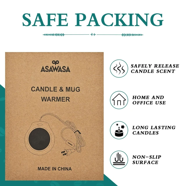 Alt view image 3 of 6 - ASAWASA Candle Warmer for Large Jar and Coffee Mug, White
