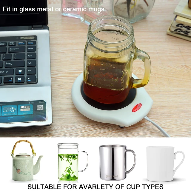 Alt view image 5 of 6 - CFW001-White Electric Mug Warmer - Coffee/Tea/Cocoa/Soup Warmer, 1pc, White