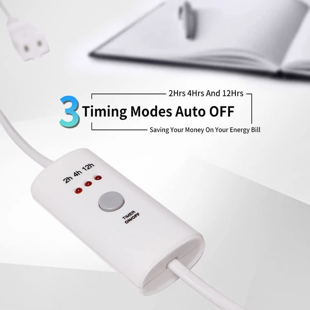 Alt view image 7 of 7 - HNB Auto Off Timer 30cm (12inch) for Indoor Small Appliances, Electric Wax Melt Warmer, Oil Warmer, Fragrance Lamp Burner