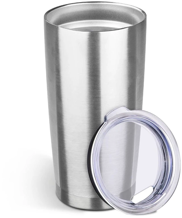 Main image of StarSpeed 20oz Stainless Steel Travel Coffee Tumbler, Silver