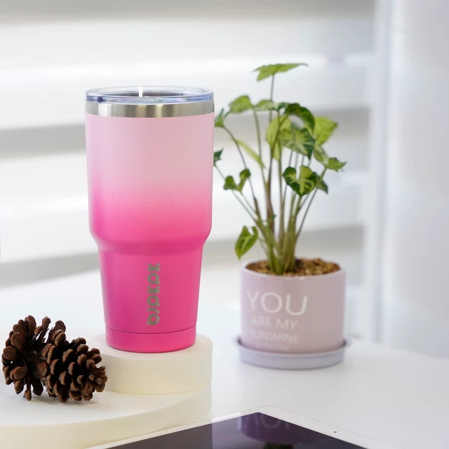 Alt view image 4 of 6 - BJPKPK 30 oz Insulated Stainless Steel Tumbler with Lid and Straw