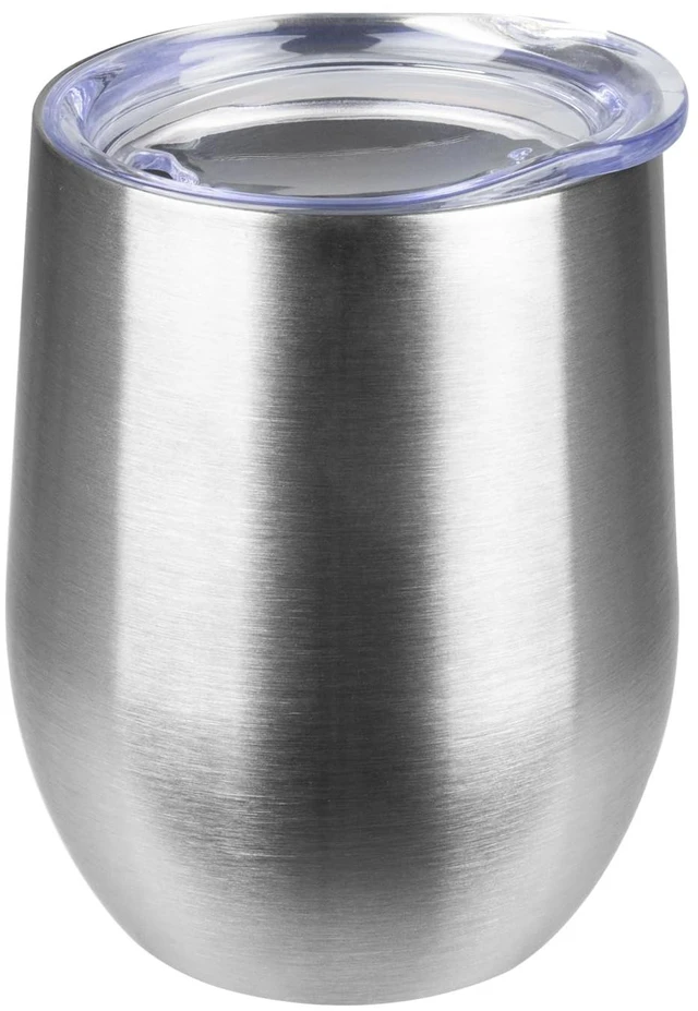 Main image of StarSpeed 12oz Insulated Wine Tumbler with Lid, Silver