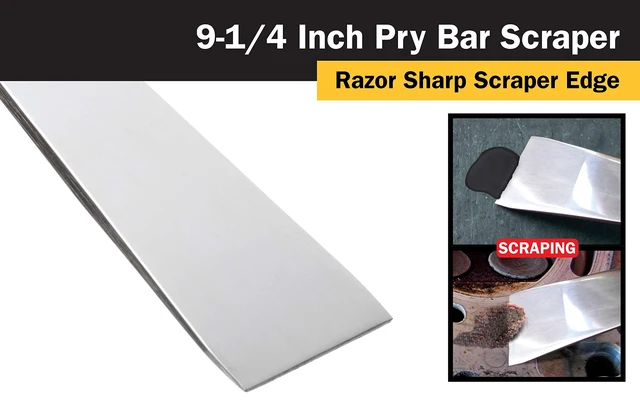 Alt view image 5 of 5 - Titan 11509 9-1/4-Inch Stainless Steel Pry Bar Scraper