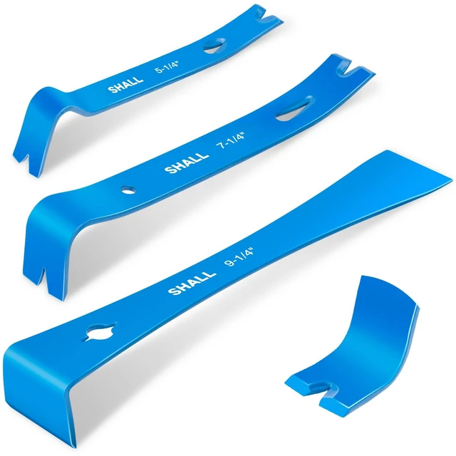 Main image of SHALL 3-Piece Mini Flat Pry Bar Set, 5-1/4", 7-1/4", 9-1/4"