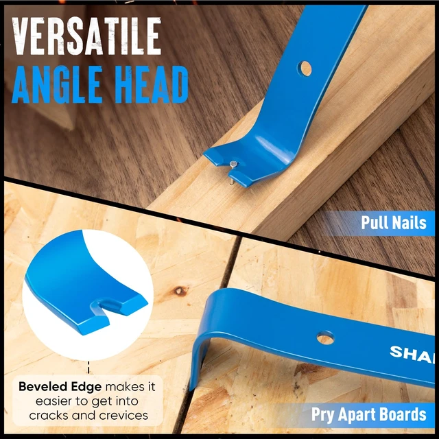 Alt view image 7 of 7 - SHALL 3-Piece Mini Flat Pry Bar Set, 5-1/4", 7-1/4", 9-1/4"