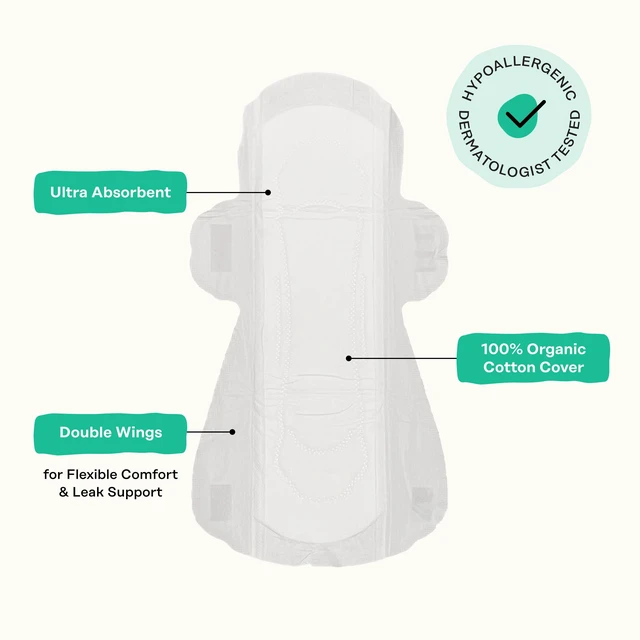 Alt view image 4 of 6 - The Honey Pot Company Cooling Daytime Incontinence Pads for Women