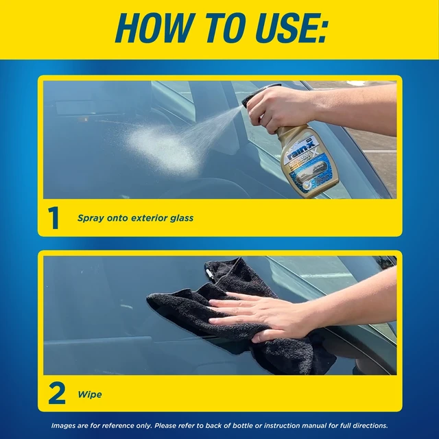 Alt view image 4 of 6 - Rain-x 630177SRP Cerami-x Glass Cleaner + Water Repellent, 23oz - Improved Haze-Free Formula