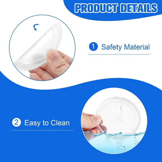 Alt view image 5 of 7 - 32-Pack Plastic Lids for Yoplait Oui Yogurt Glass Jars