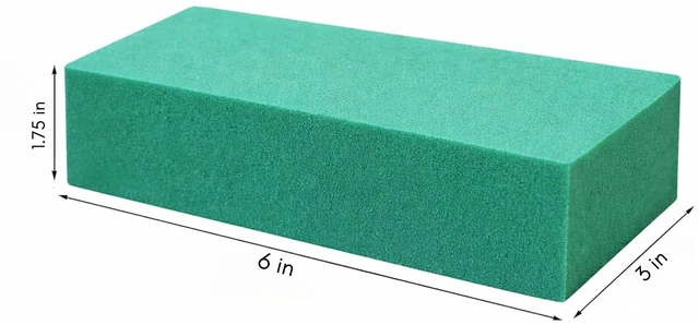 Alt view image 6 of 6 - FLOFARE 3-Pack Green Floral Foam Blocks 6"L x 3"W x 1.75"H Wet & Dry Flower Foam for Fresh & Artificial Flower Arrangement, Florist Supplies for DIYs, Arts, Crafts, Weddi