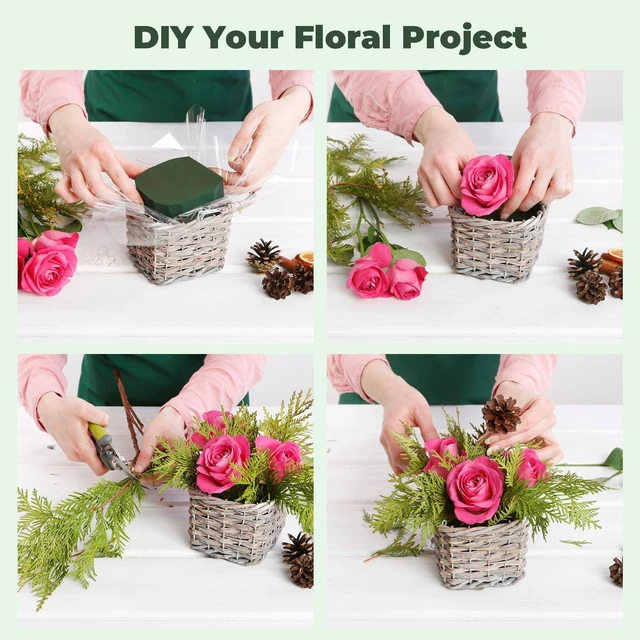 Alt view image 6 of 6 - 6 Pack Floral Foam Styrofoam Blocks for Flower Arrangements
