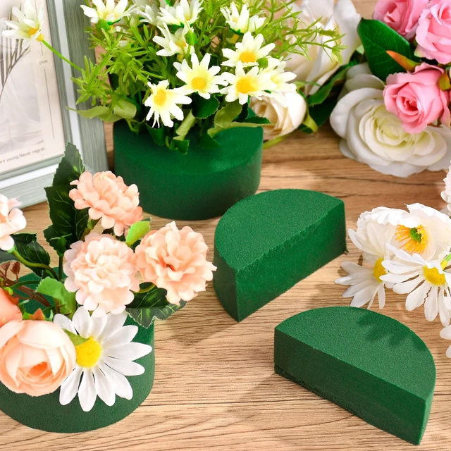 Alt view image 4 of 6 - 6Pcs 4"x1.5" Round Floral Foam Blocks