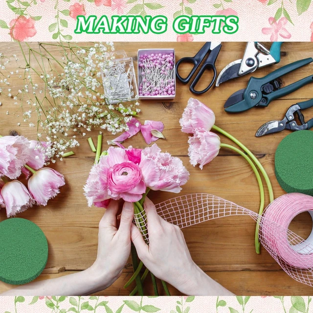 Alt view image 2 of 6 - 6Pcs 4"x1.5" Round Floral Foam Blocks