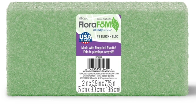 Main image of FloraCraft FloraFM Block 2in x 3.9in x 7.75in Green