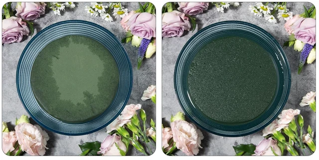Alt view image 3 of 6 - Crafare 6x3x2.5in Wet Floral Foam Blocks Rectangle Pack of 6 Green for Fresh Artificial Flower Arrangements Wedding Centerpiece Party Home Decoration
