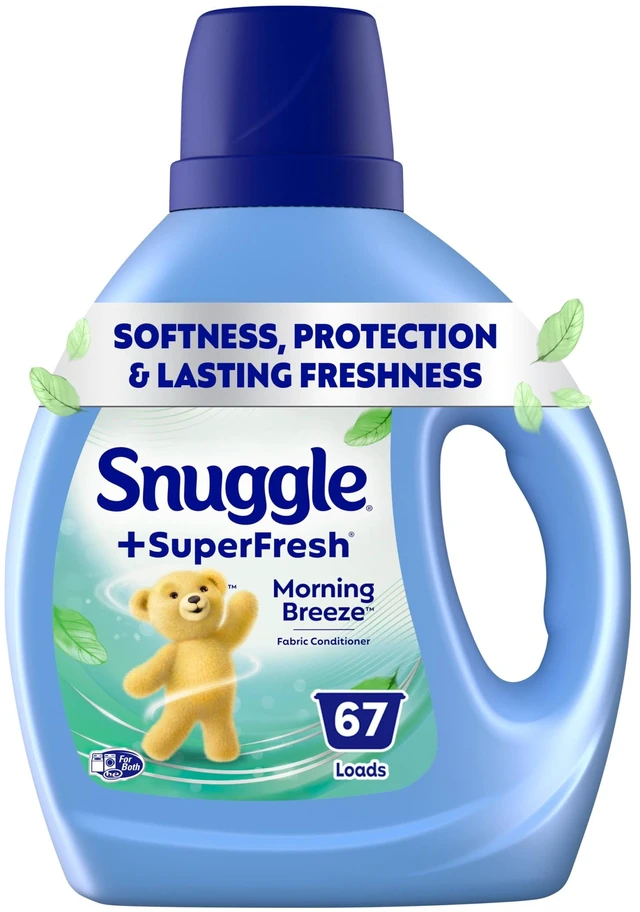Main image of Snuggle SuperFresh Liquid Fabric Softener, 67 Loads, Odor Eliminating, Morning Breeze
