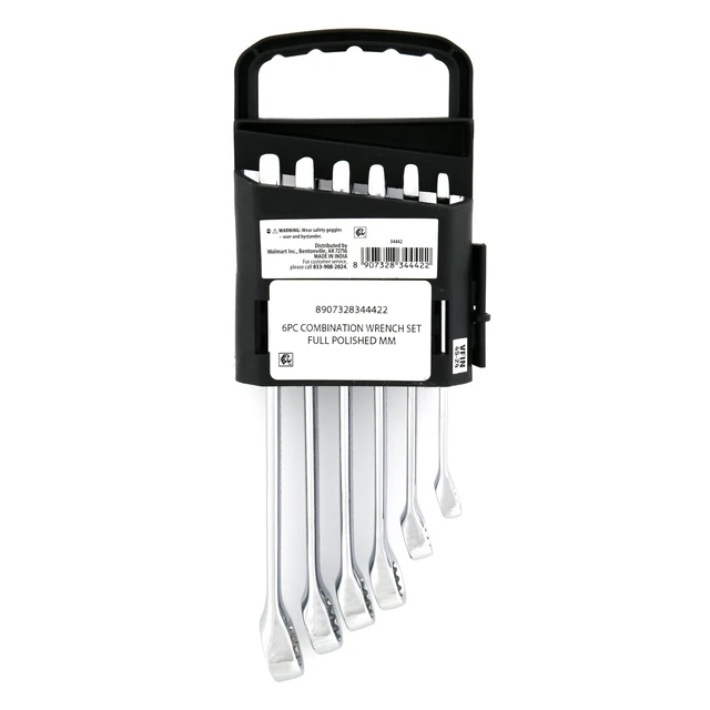 Alt view image 5 of 6 - Hyper Tough 6-Piece Metric Combination Wrench Set, Chrome Vanadium
