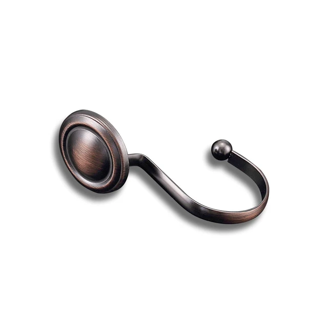Alt view image 5 of 7 - CHICTIE Oil Rubbed Bronze Shower Curtain Hooks Rings, Rustproof Vintage Set of 12 for Bathroom