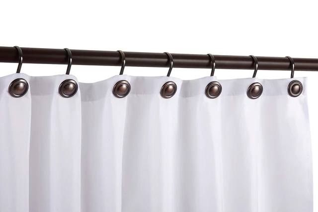 Alt view image 3 of 7 - CHICTIE Oil Rubbed Bronze Shower Curtain Hooks Rings, Rustproof Vintage Set of 12 for Bathroom
