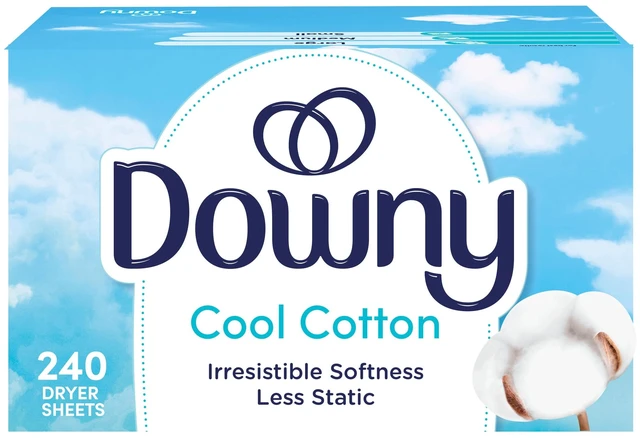 Main image of Downy Cool Cotton Scent Fabric Softener Dryer Sheets, 240 Count