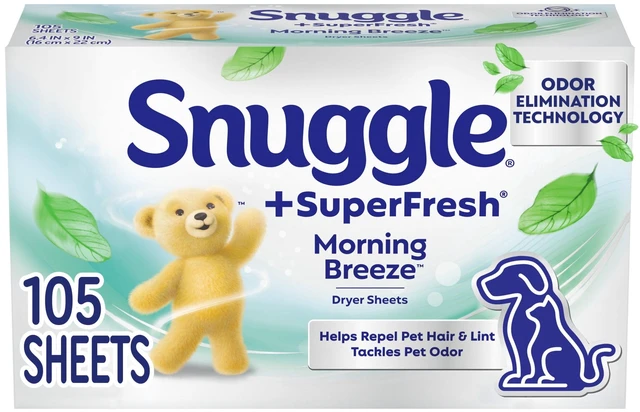 Alt view image 2 of 5 - Snuggle SuperFresh Morning Breeze Dryer Sheets (2 Pack, 105 Count)
