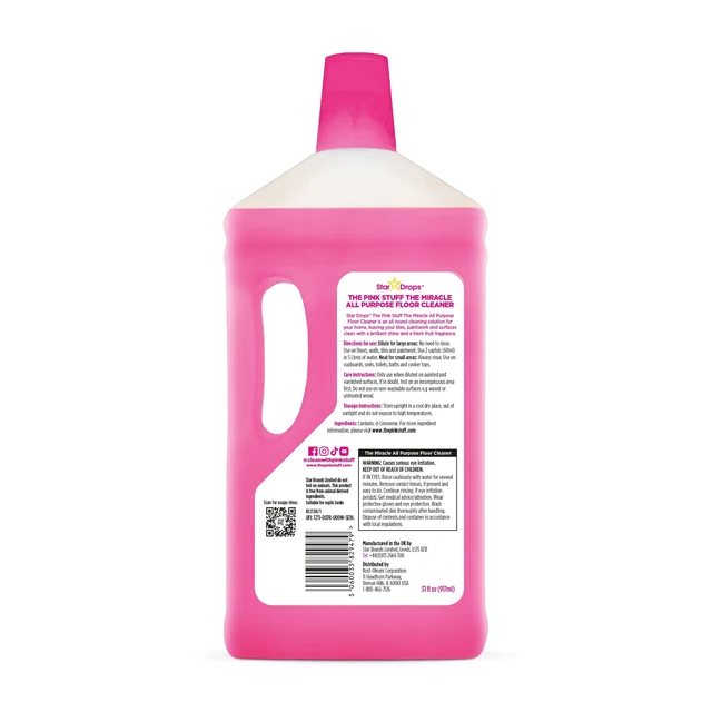 Alt view image 4 of 6 - The Pink Stuff Miracle All-Purpose Liquid Floor Cleaner, 31fl oz