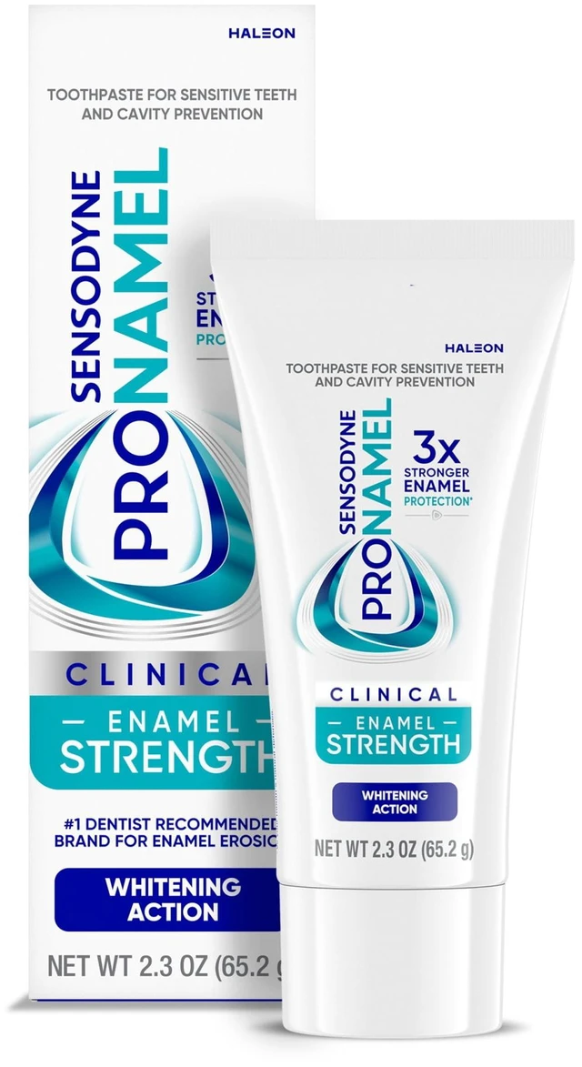 Main image of Sensodyne Pronamel Clinical Enamel Strength Toothpaste, Whitening Action, 2.3 Oz