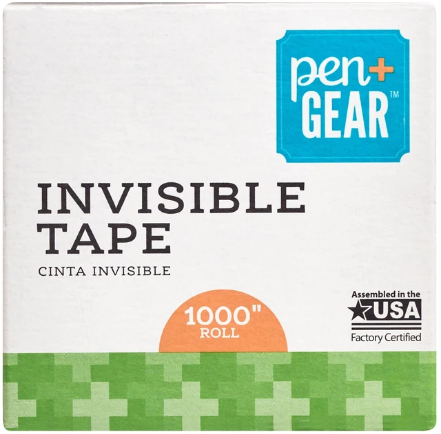 Alt view image 6 of 6 - Pen + Gear Invisible Tape, Clear, 3/4" x 1000", 4 Rolls