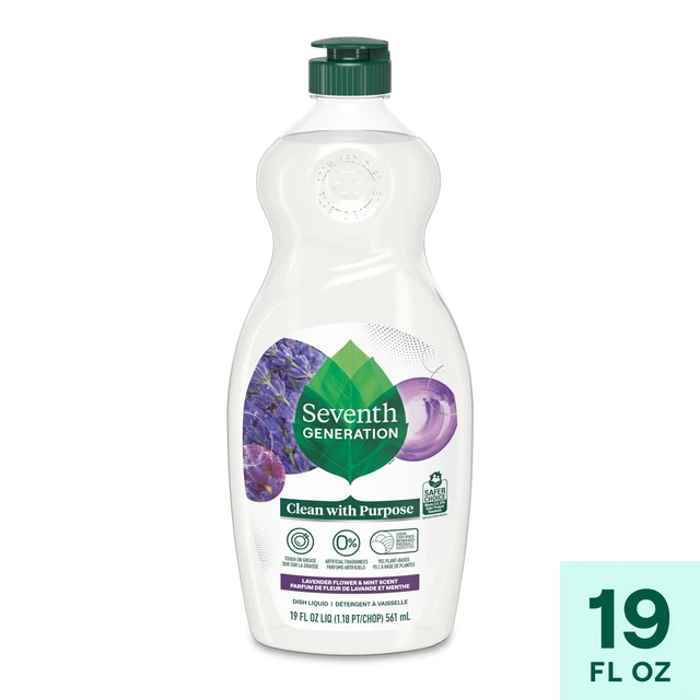 Alt view image 4 of 6 - Seventh Generation Liquid Dish Soap, Lavender Flower & Mint, 2 Pack, 19 fl oz