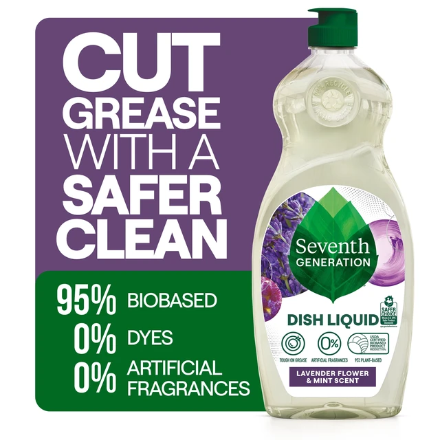 Alt view image 3 of 6 - Seventh Generation Liquid Dish Soap, Lavender Flower & Mint, 2 Pack, 19 fl oz