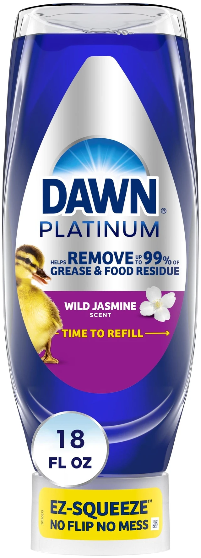 Main image of Dawn Platinum EZ-Squeeze Dish Soap, Wild Jasmine, 18 fl oz