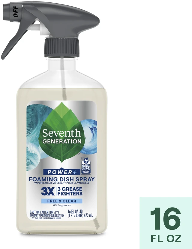 Main image of Seventh Generation Foaming Dish Soap Spray, Free & Clear, 16 fl oz