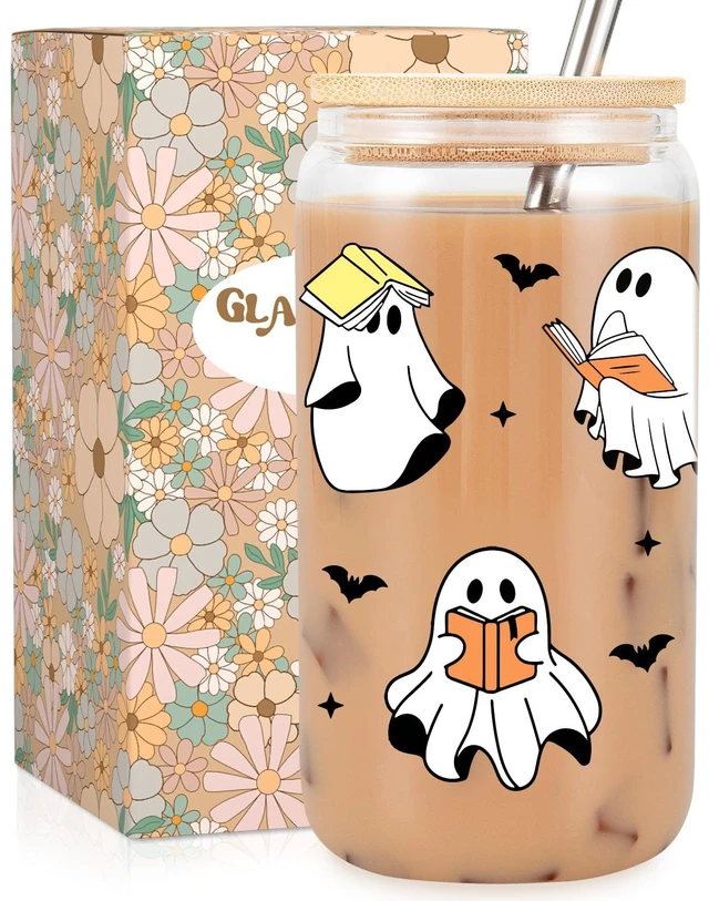 Main image of Fairy's Gift Ghost Reader Halloween Cup, Cute Spooky Gifts for Book Lovers