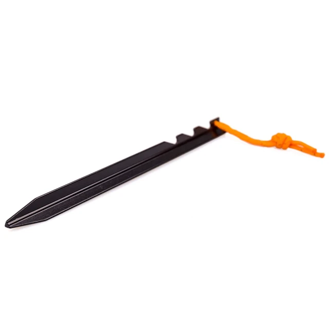 Alt view image 5 of 7 - Aluminum Alloy Tent Stakes 12-Pack with Reflective Pull Ropes, Lightweight Ground Pegs for Camping Tents Hammocks
