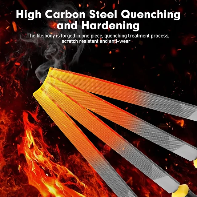 Alt view image 3 of 7 - 8 Inch Flat Hand Metal File, Durable for Steel and Wood