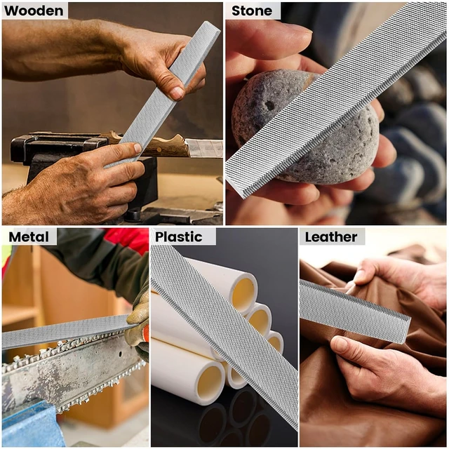 Alt view image 5 of 7 - 8 Inch Flat Hand Metal File, Durable for Steel and Wood