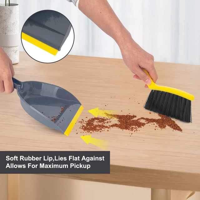 Alt view image 5 of 6 - Small Mini Handheld Dustpan and Broom Set for Home, Desktop, Sofa, Cat Litter, Car, Camping and Small Space Cleaning