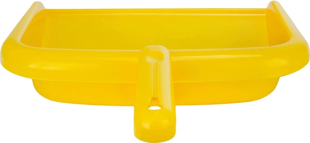 Alt view image 2 of 6 - SPARTA Large Handheld Dustpan with Hanging Hole, Heavy-Duty Plastic, Wide Lip for Countertops and Surfaces, 10 Inches, Yellow