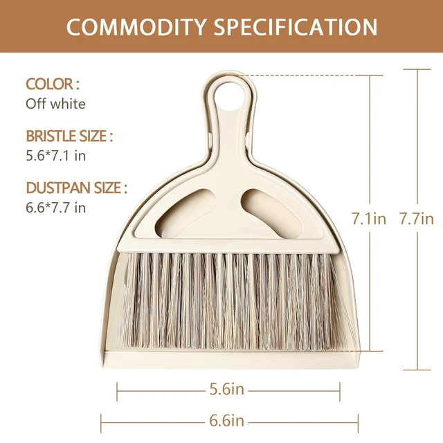 Alt view image 2 of 7 - Mini Hand Broom and Dustpan Set for Cat Litter, Kitchen, Tables, Countertops, Cars